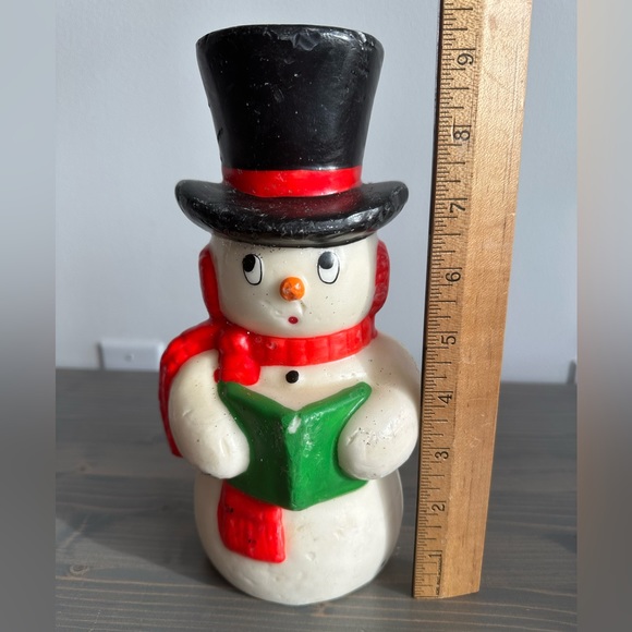 Vintage carolling ☃️ Snowman - Picture 4 of 9